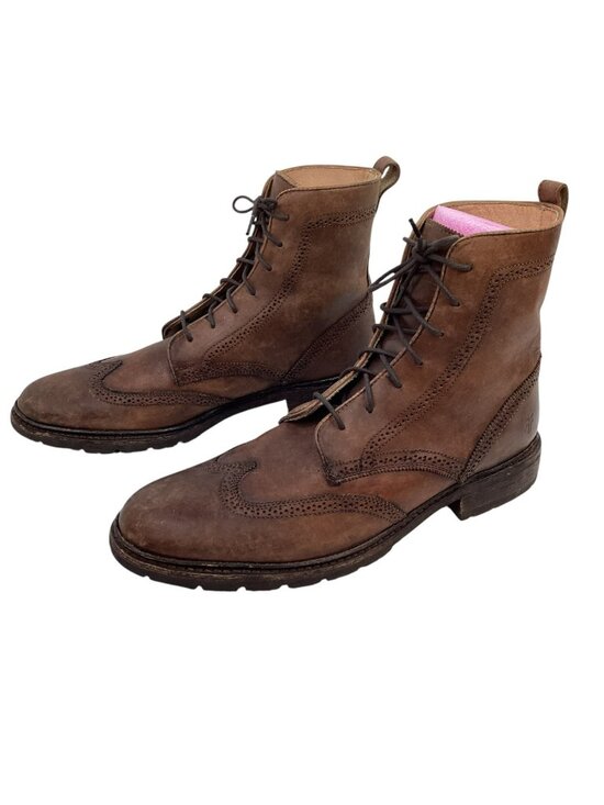 John A Frye Earl Wingtip Mens 13D Leather Lace-Up Boots Made In Mexico Vintage S main image 14